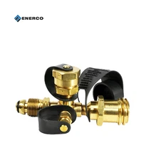 Enerco F273752 Mr. Heater Stay-A-While Tee POL x 1/4" Inverted Flare Adapter LP