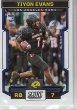 2023 Score - Rookies Tiyon Evans #336 (RC)