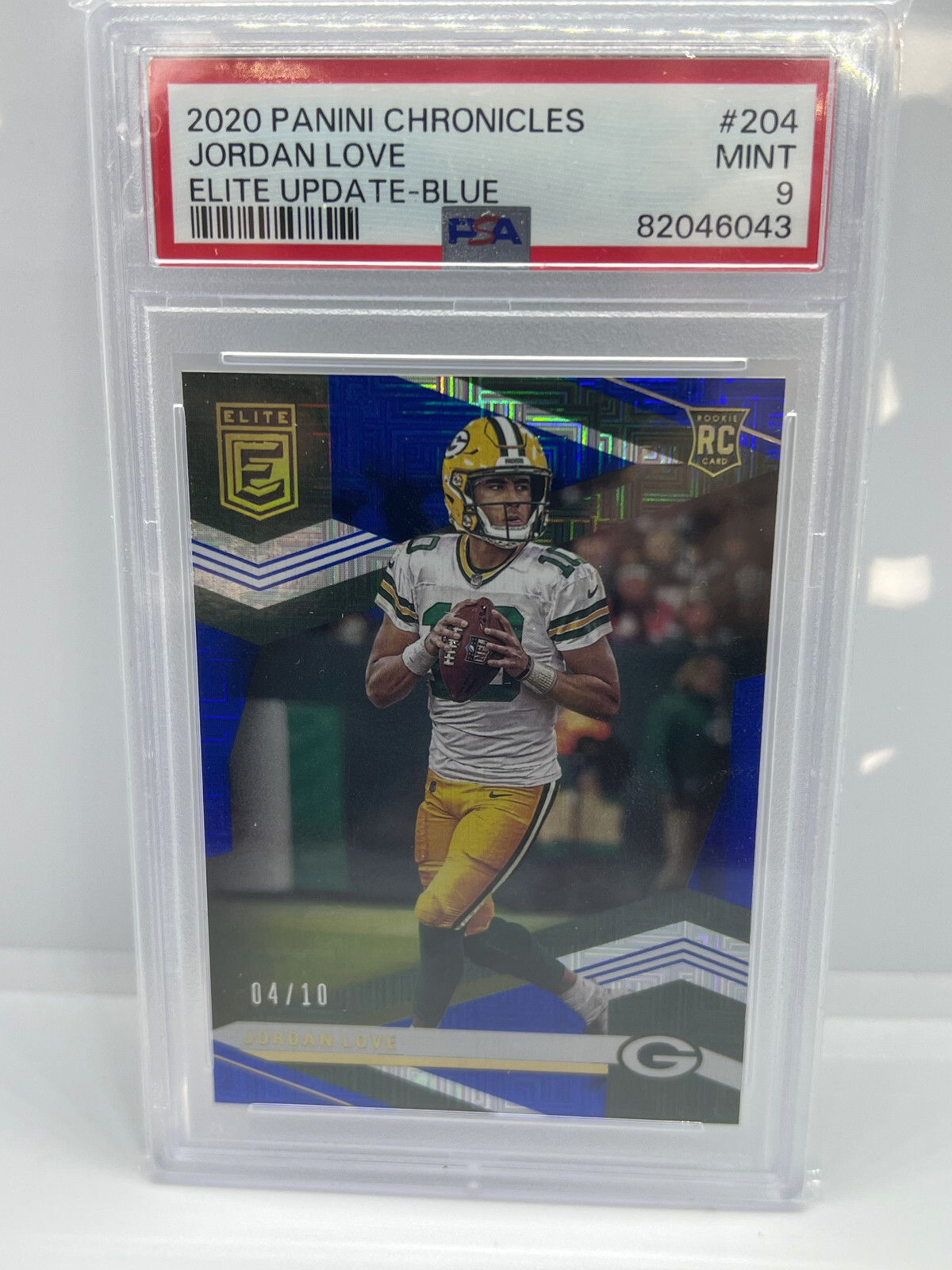 Jordan Love Panini Chronicles Elite Update #204 Blue