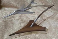 Metal model of Fighter Plane.Vintage USSR.1970s.Good condition.Lenght 16 cm