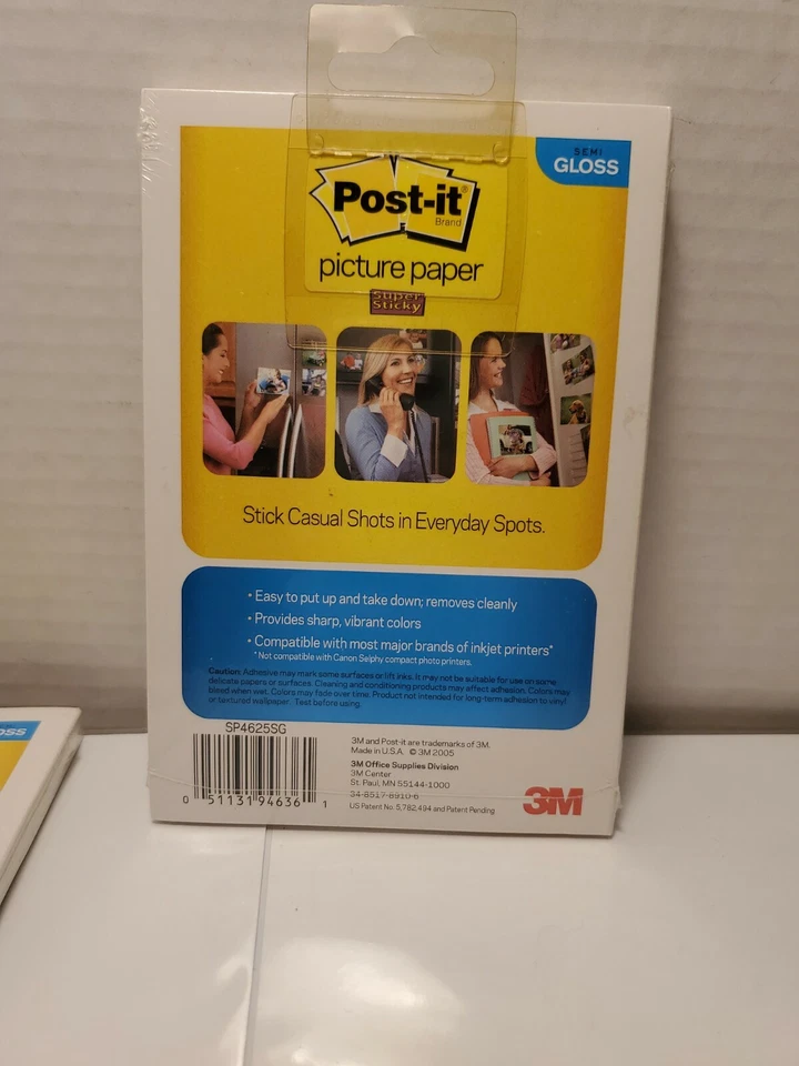 Post-It Print Peel and Stick 4x6 Gloss Picture Paper 25 Sheets x2 - BB36 - Image 3 of 3