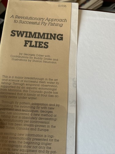 Revolutionary Approach Successful Fly Fishing Flyfishing Swimming Flies ODIER - Picture 3 of 9