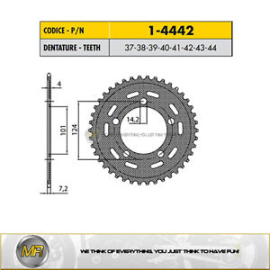 SUNSTAR CORONA PASSO 520 DENTI 43 KTM SUPERMOTO 690 2007 2008 2009
