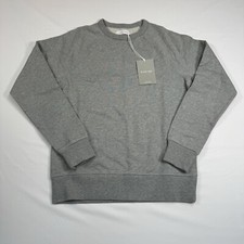 Everlane Classic French Terry Oversized Sweatshirt Womens Sz XXS Grey Crew NWT