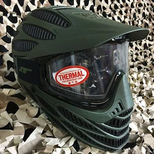 NEW JT Flex 8 Full Coverage Thermal Paintball Mask Helmet Goggle - Olive/Black