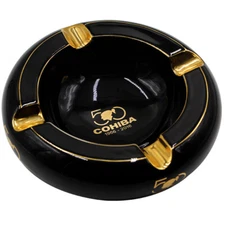 Large Size Holds 4 Cigars Round Cigar Ashtray Ceramic Holder 4 Slots gift luxury