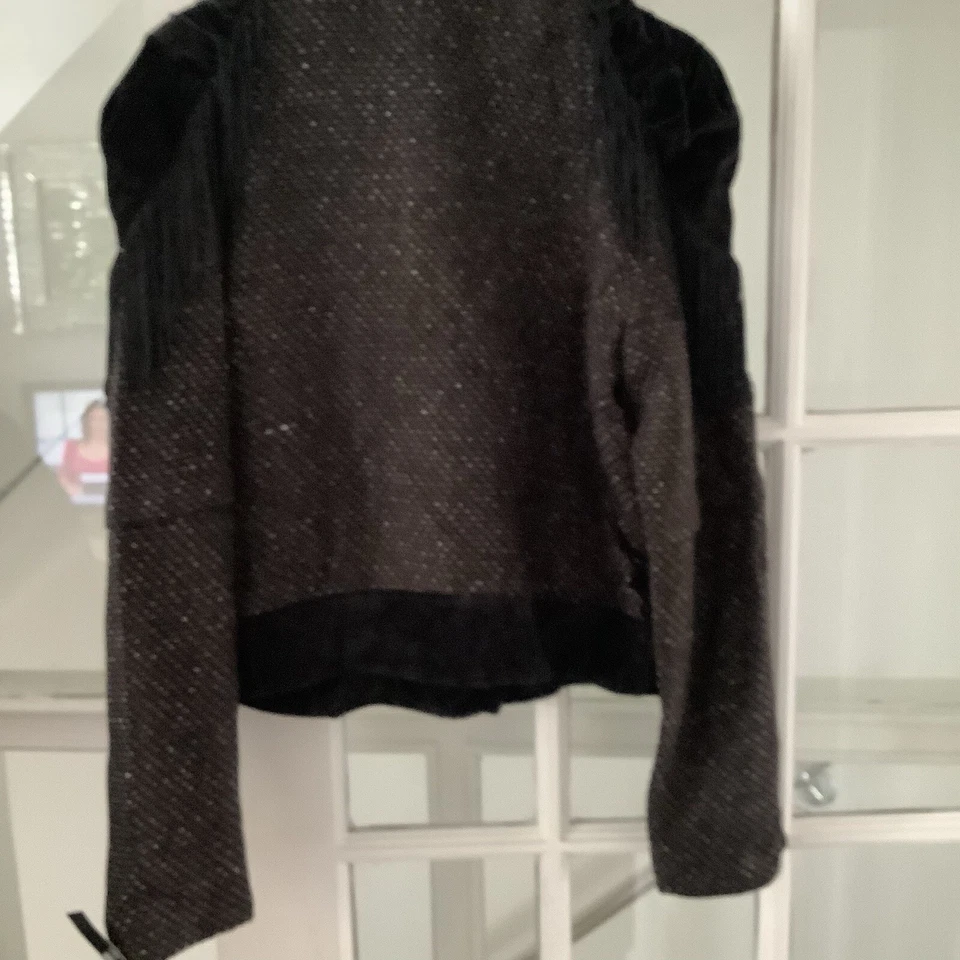 Brand New Primark Limited Editions Jacket With Button And Fringe Embellishments - Image 3 of 3