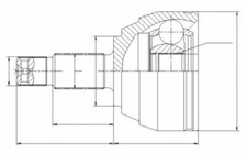 Kit giunti esterni per Mazda 3 1.6TDI 2003-12.2004 nuovi!
