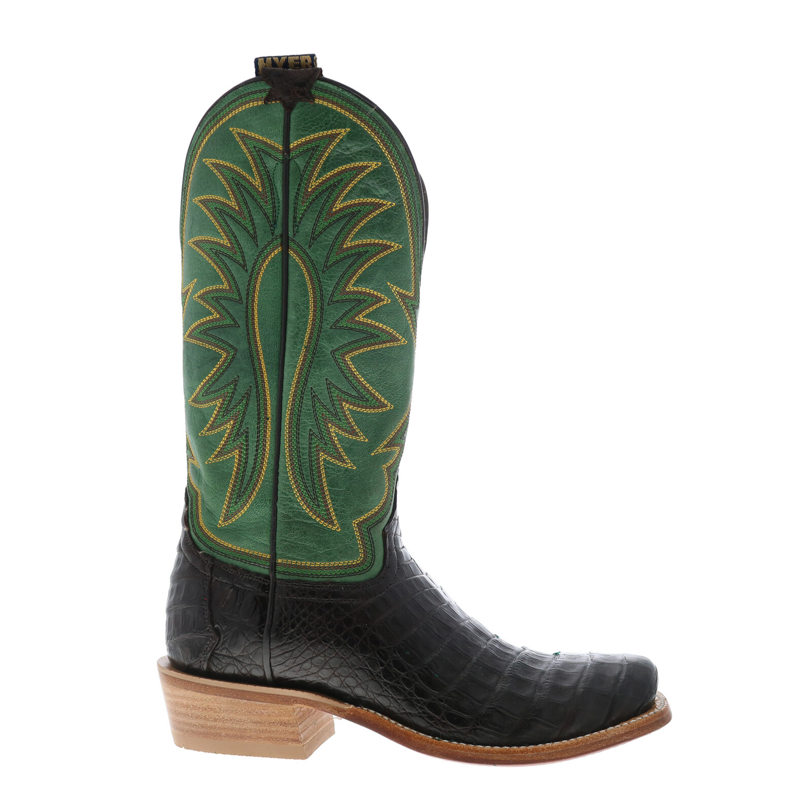 Мужские коричневые ковбойские сапоги в западном стиле из кожи каймана Hyer Spearville 13 HM12006