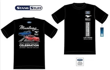 Mustang 50th Anniversary Celebration Official Event T Shirt Black - FREE SHIP!😎