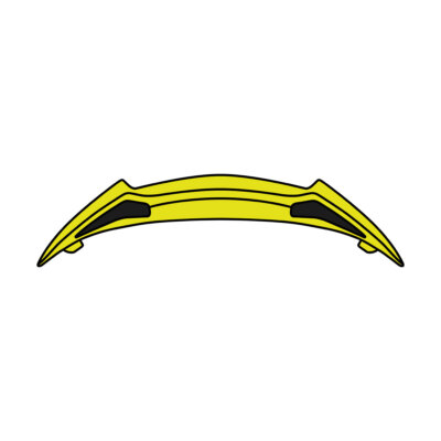 Rear Air Extractor Spoiler Helmet Airoh Twist 2.0 Matte Yellow