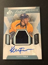 2015-16 Upper Deck SP Game Used Inked Sweater Relic Autograph IRS-KF Kevin Fiala