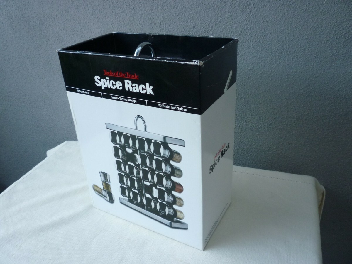 NIB Macy's Stainless Steel Tools of the Trade 20 Jar Filled Sealed