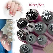 10 PCS DIY Nail Nail Art Stamp Pen Set Art Dotting Tools Set for Girls Women