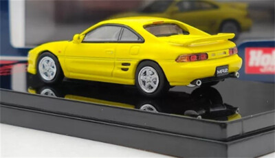 TOYOTA MR2 SW20 GT-S IV型 ミニカー for HobbyJapan FOR For MR2(SW20)GT-S Customized Ver. Yellow 1:64