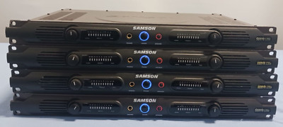 *LOT OF 4* Samson Servo 120a 2-Channel Stereo Power Amplifier