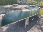 1930 Old Town Canoe Penobscot Bay Double end ender pea pod pulling boat rowing — photo 7