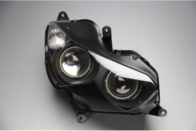 Phare avant droit haute visibilité en polycarbonate pour Kawasaki ZZR1400 de 2012