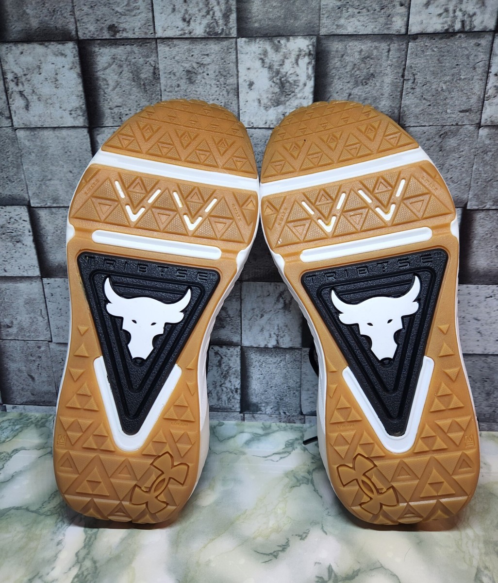 Under Armour Project Rock 6 Black Gum HOVR GS Size 6Y 3026536-001