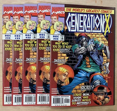 5 LOT GENERATION X VOL 1 #33 Chief Authier (First appearance) (1997) VF-NM