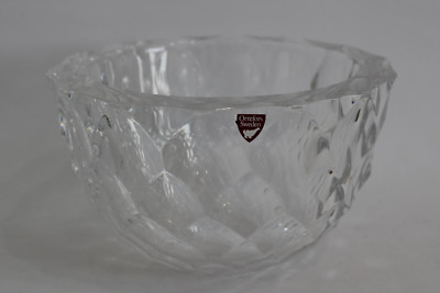 Orrefors Sweden Haga Glas Design Schale Berit Johansson signiert bowl 