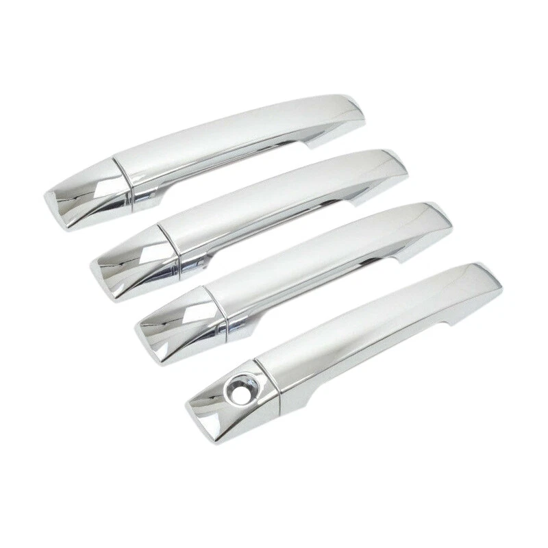 Manija de puerta lateral cromada cubierta tapicería decoración para Subaru Forester 2009-2012 Foto 3 de 4