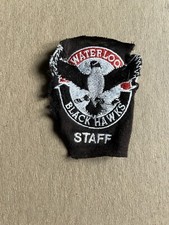 Waterloo blackhawks Embroidered Logo Mascot Minor League Hockey Iowa