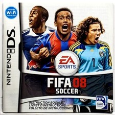  Manual Only FIFA 08 - Nintendo DS Excellent Original Instruction Booklet Game