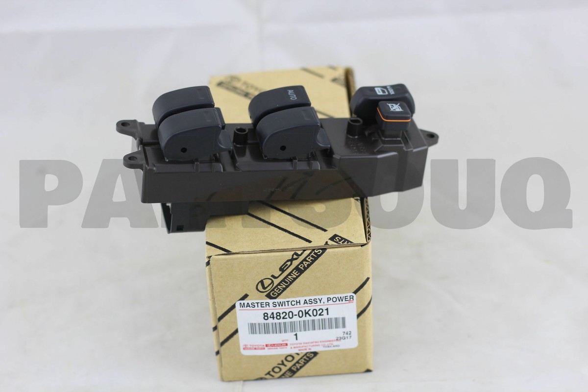 Mr.Regulator K.E DARK SIDE 2枚 848200K021 Genuine Toyota MASTER SWITCH ASSY, POWER WINDOW