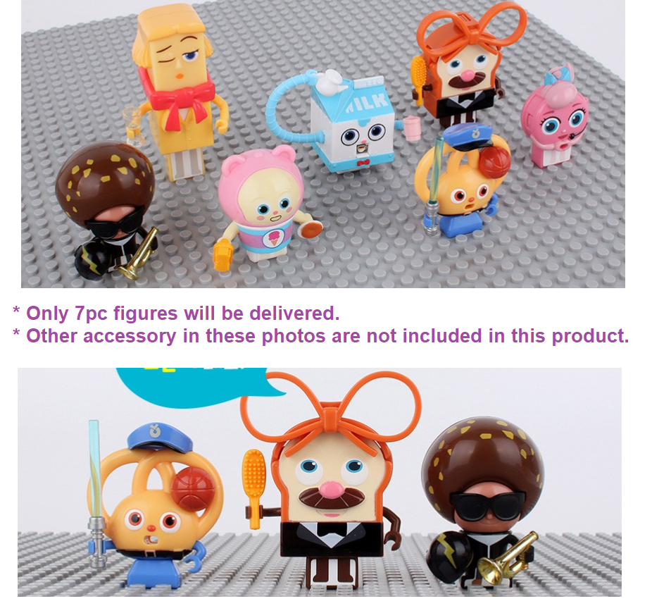 Toytron Bread Barbershop Friends Figure 7 pcs Set Bread Wilk