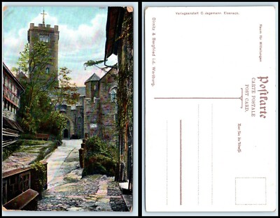 GERMANY Postcard - Dirnitz & Bergfried i.d. Wartburg B43