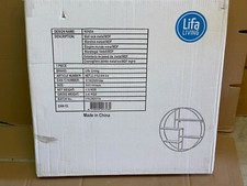 LIFA LIVING Ronda Wandregal rund Metall schwarz / Holz 55x11x55 cm