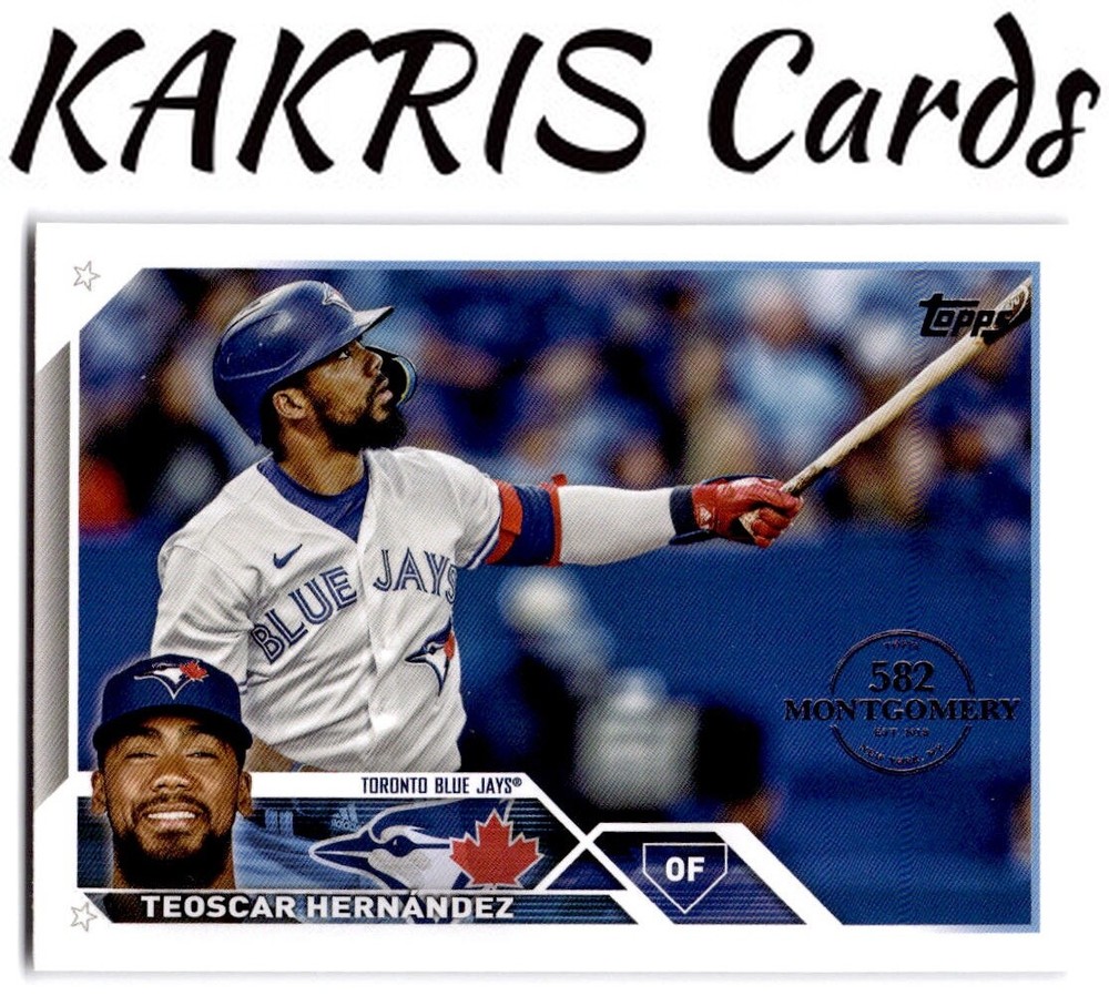 2023 Topps: 582 Montgomery Club Foil Stamped #186 Teoscar Hernandez