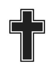 Set 2 Cross Vinyl Die Cut Decal Sticker - Jesus Christ Christian Religious God