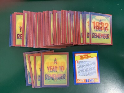 1989 Score Magic Motion A Year to Remember Inserts SET BREAK singles