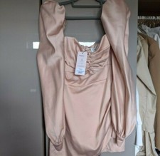 house of cb dress puff sleeve 