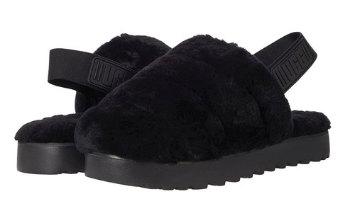 ugg slippers black and red