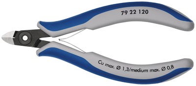 KNIPEX 79 22 120 Präzisions-Elektronik-Seitenschneider mit Mehrkomponenten-Hü...