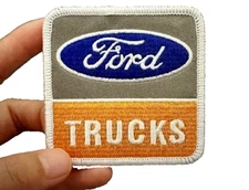GORGEOUS VINTAGE STYLE "FORD TRUCKS" EMBROIDERED IRON-ON PATCH...