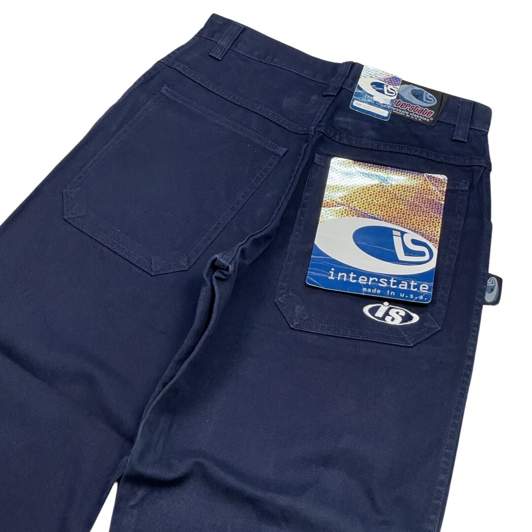 90s USA製 interstate jeans Interstate Jeans Y2K Rave Denim Pants 90s hiphop W30 Deadstock NEW