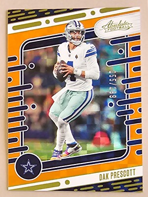 2024 Panini Absolute #26 Dak Prescott Spectrum Orange #d /299 SP Dallas Cowboys