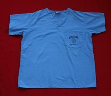 GEORGETOWN UNIVERSITY HOYAS Women Ladies Medical Scrub Top Size MEDIUM