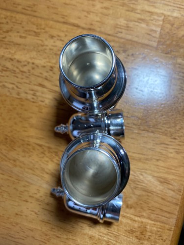 Vintage Genova Sterling Silver Salt/Pepper Shakers 1205 4 1/2” Clean Polished - Picture 5 of 10