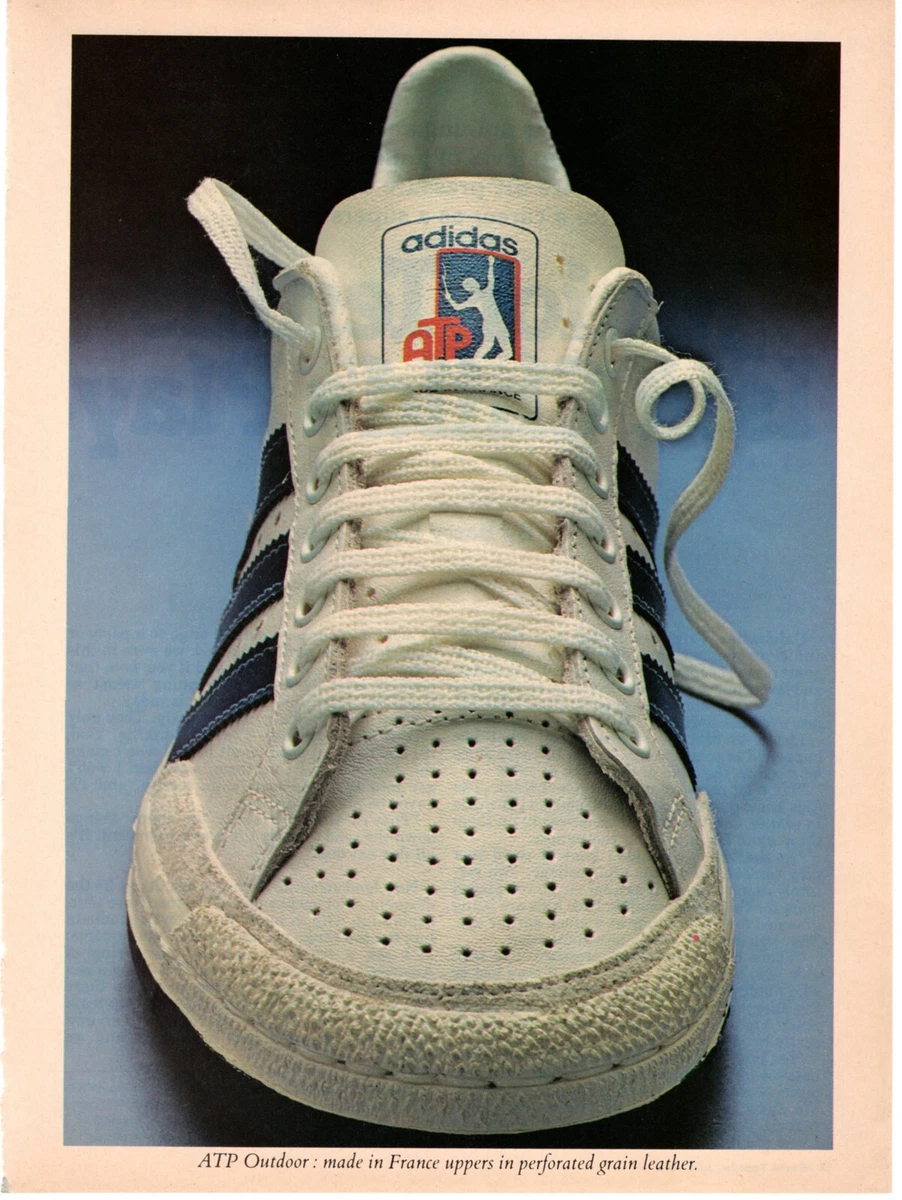 Adidas ATP Tennis Shoes Sneakers Vintage 2 Pg Print Ad Original