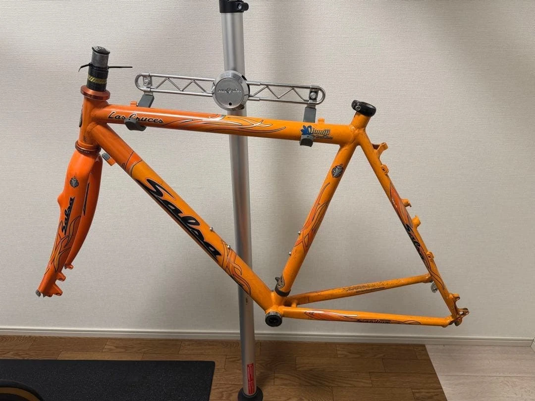 Salsa Las Cruces シクロクロスフレーム オレンジ Vintage Salsa Las Cruces Scandium Cyclocross Bike Frame Orange