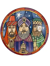 Mikasa Ultra Cream By Dan Scannell "Wise Men" Porcelain Trinket Box Japan