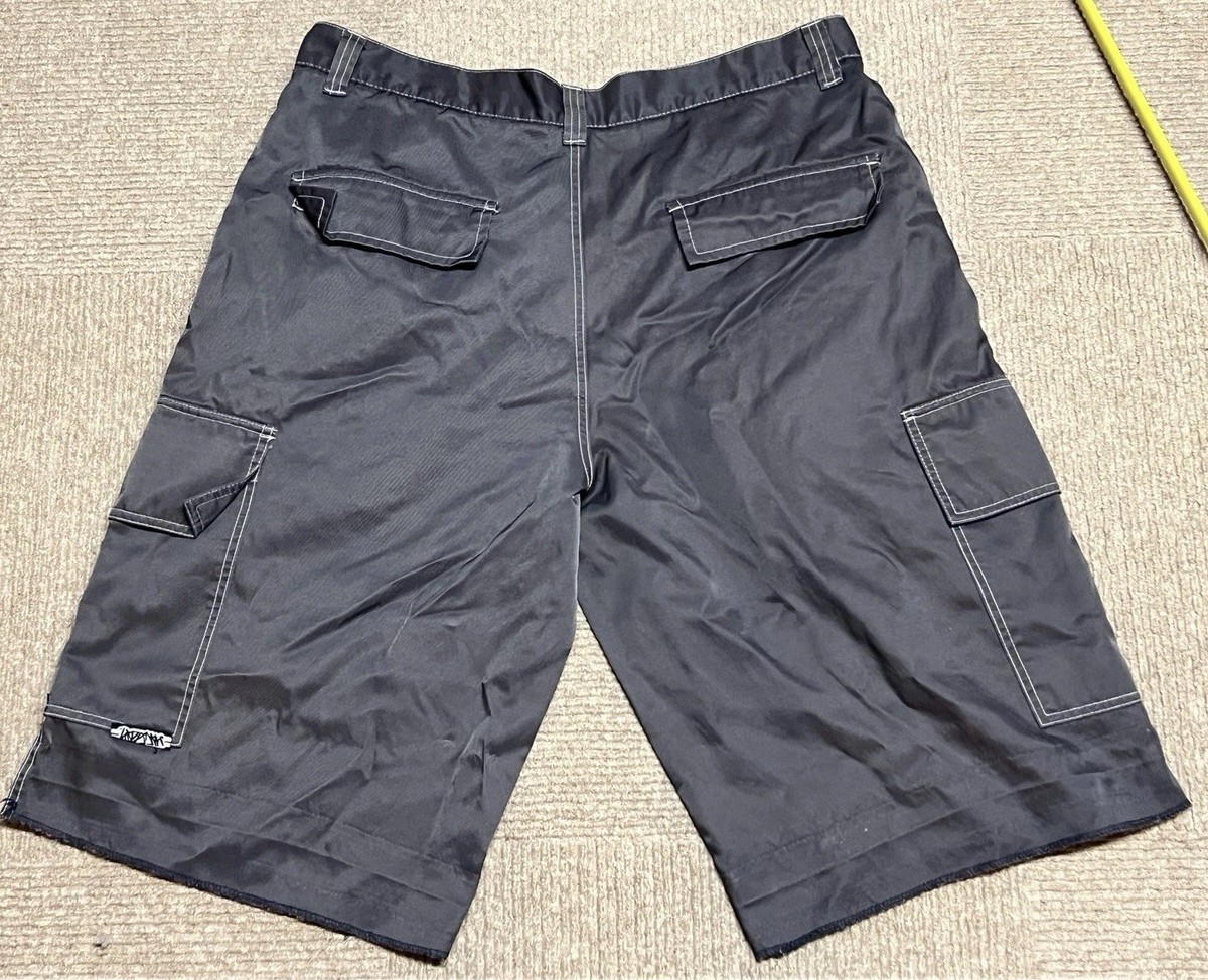 Vintage Macgear Baggy Shorts Pants 38x30 Gray Nylon Cotton READ
