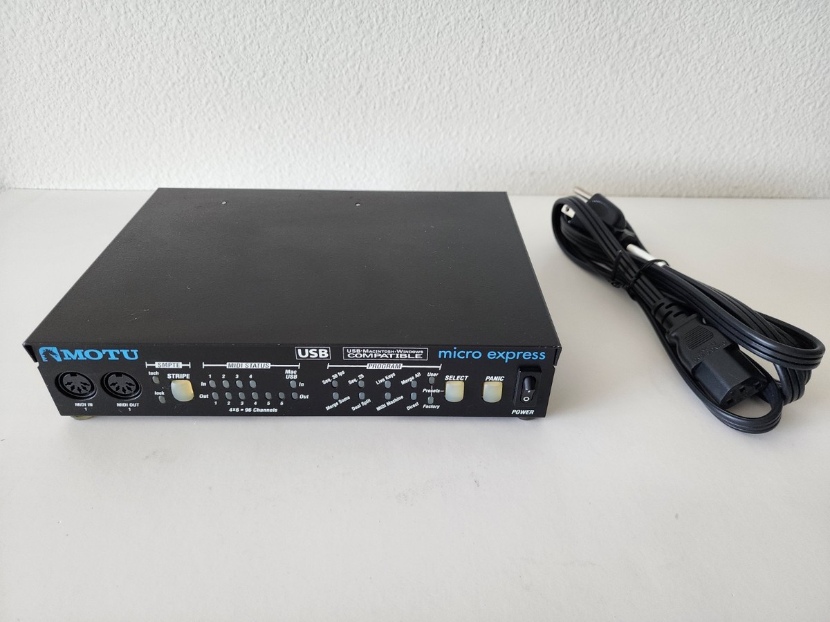 MOTU Micro Express 4x6 USB MIDI Interface With SMPTE | eBay