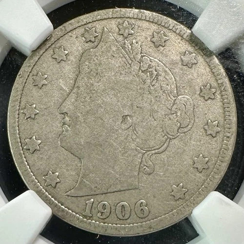 1906 Liberty āVā Nickel - NGC VG8 - Nice Certified Coin with Honest Wear
