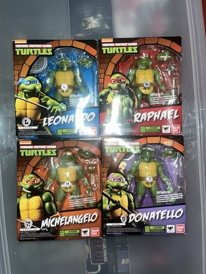 S H Figuarts TMNT Leonardo Donatello Raphael Michelangelo NEW Lot of 4 Turtles